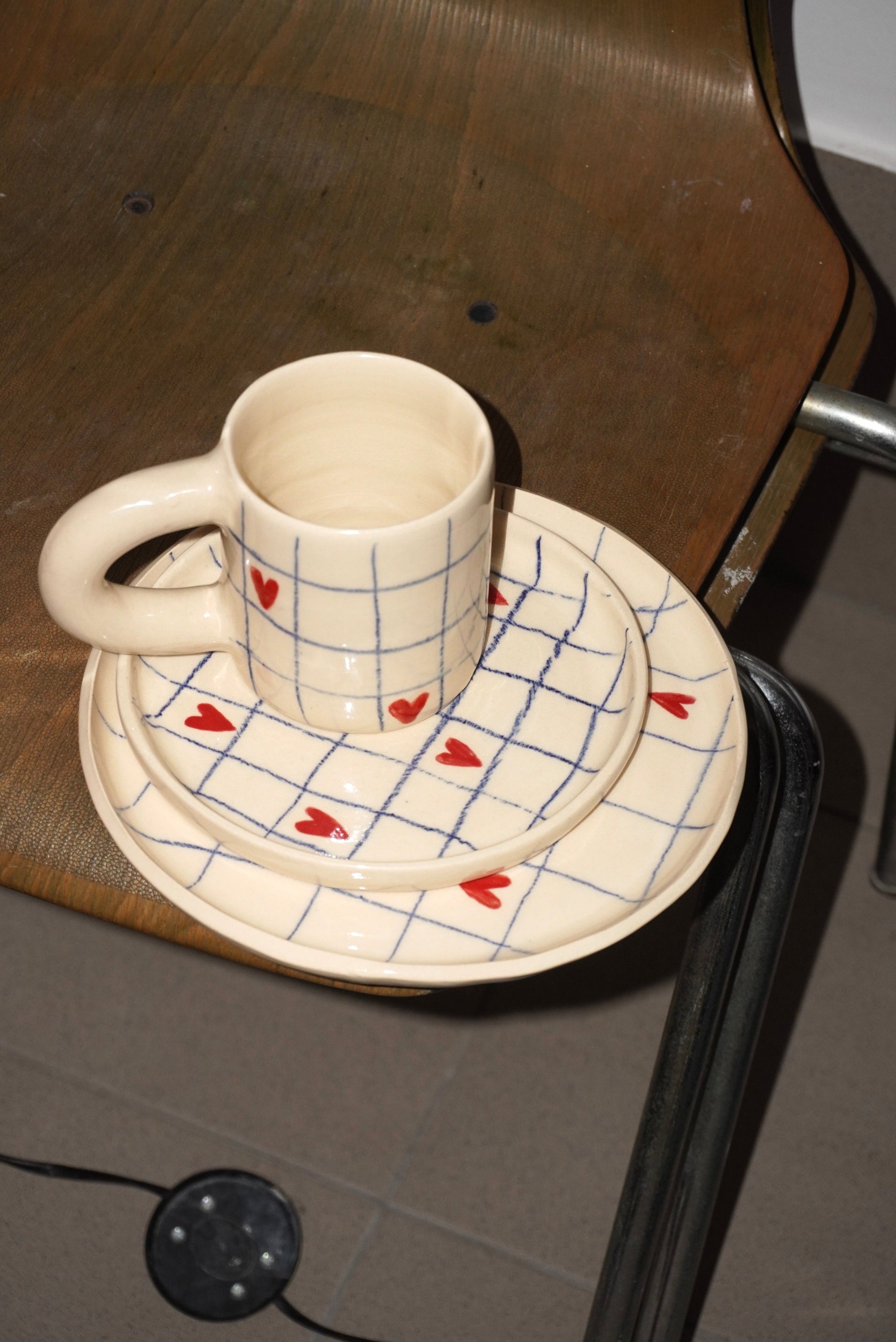 Filiżanka i talerz amore