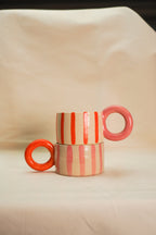 Filizanki CIRCUS ceramiczne w paski