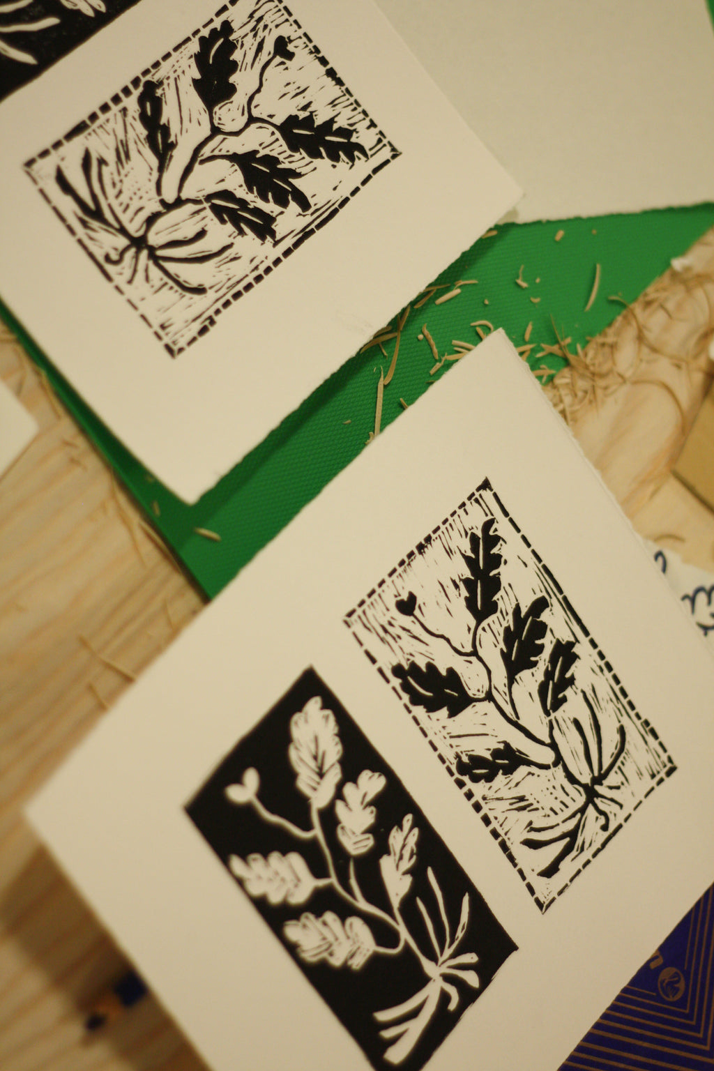 Grafiki z zajęć linorytu