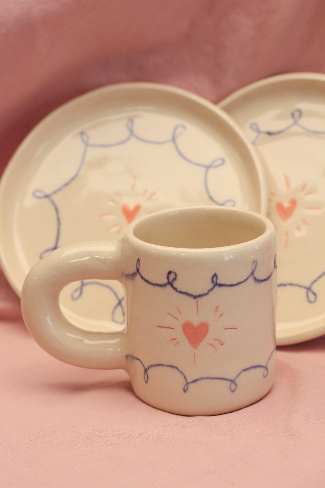 Kubek duży w sercem