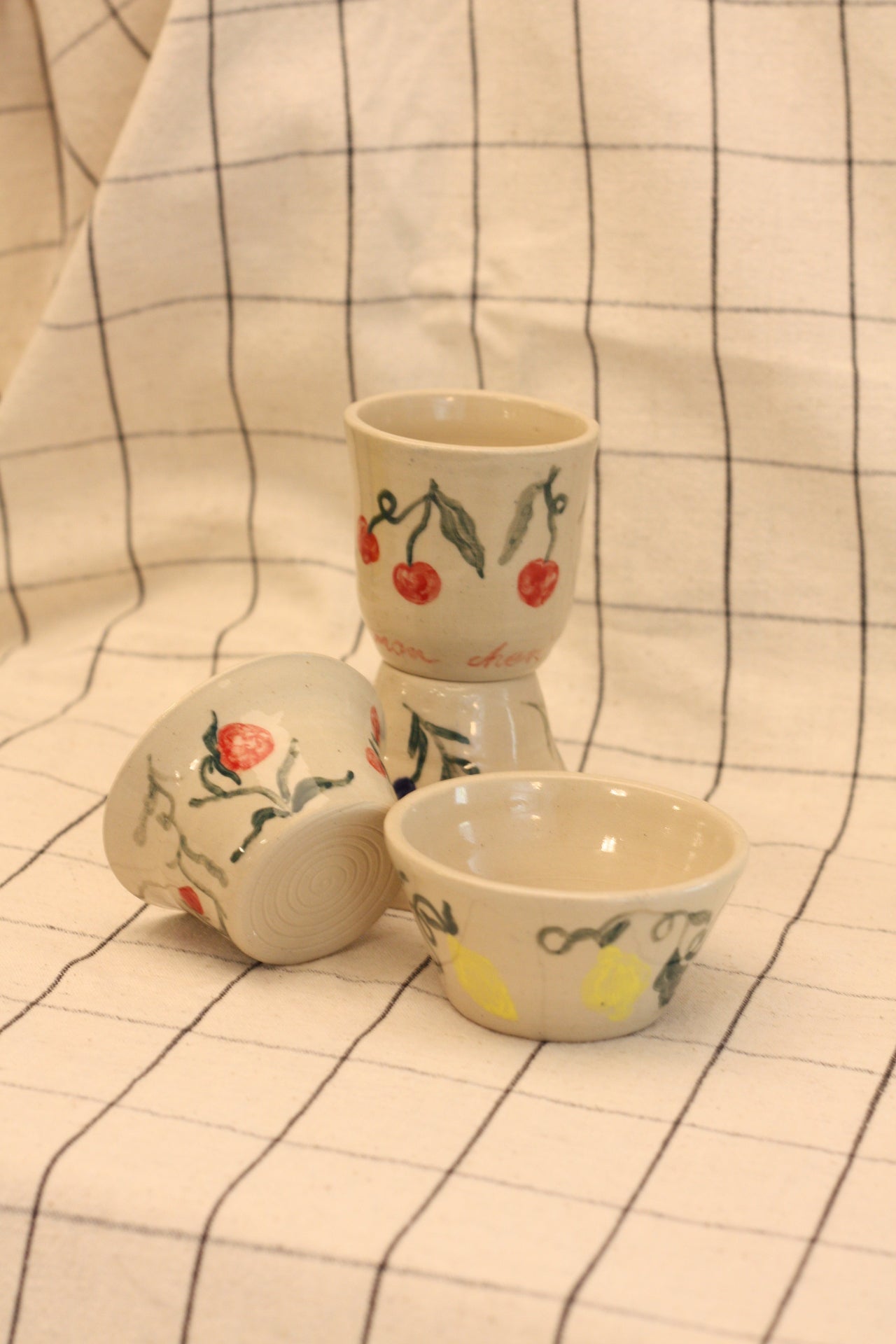 Prace z kursu toczenia owoce