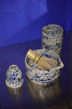 Set Matcha kobalt kropki