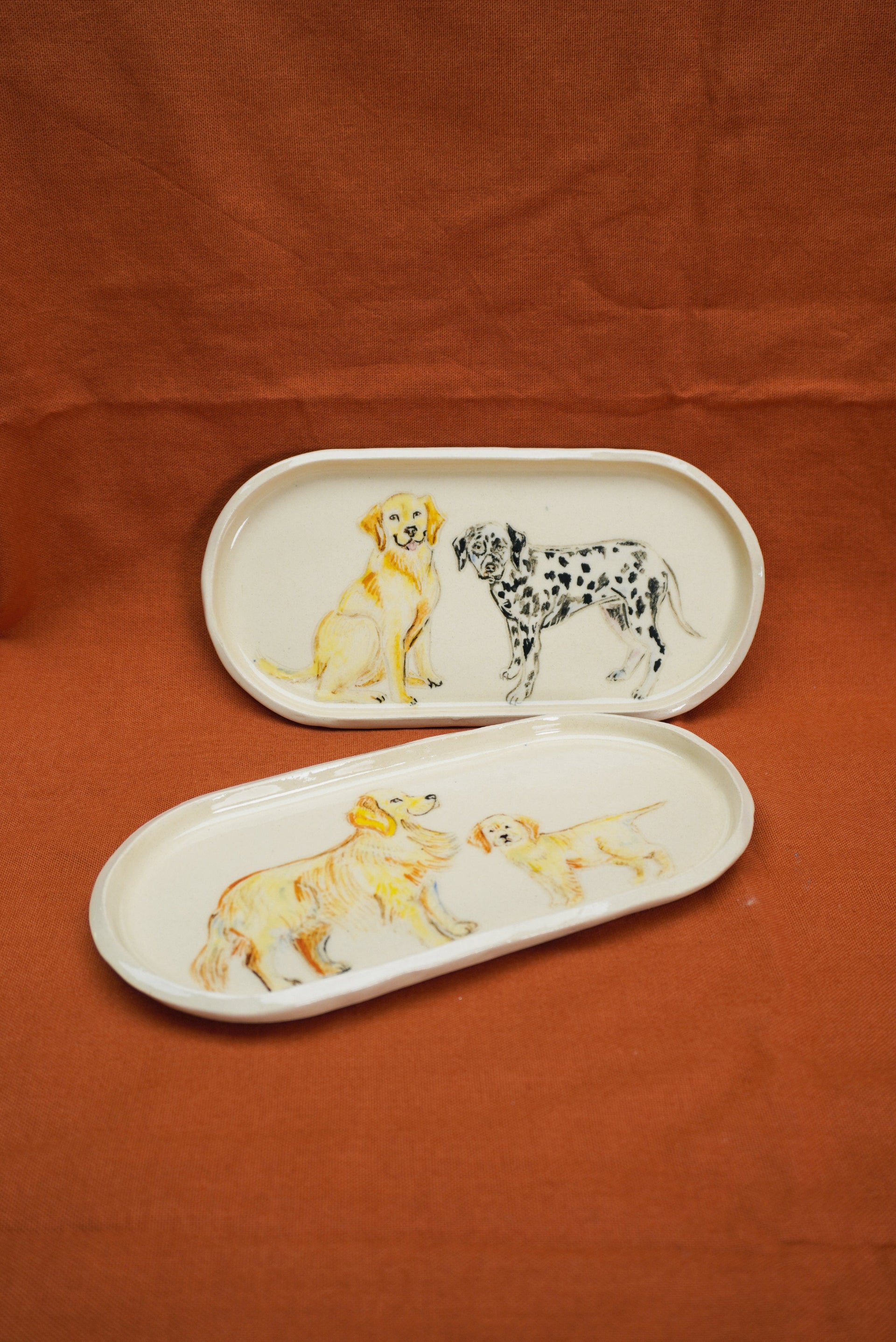 Talerze personalizowane z psami