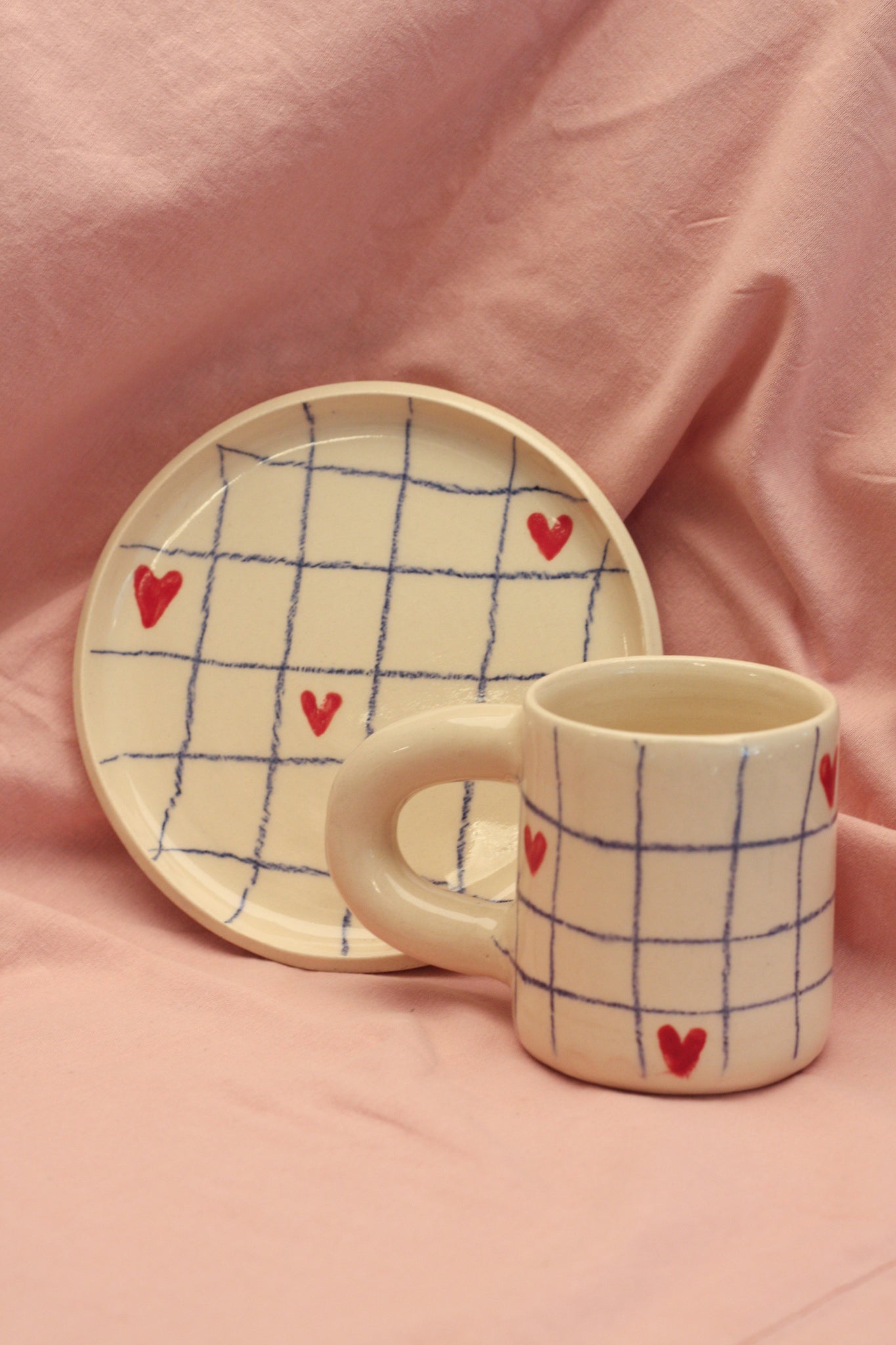 Zestaw amore talerz i kubek