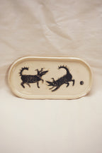 Talerz podłużny w pieski